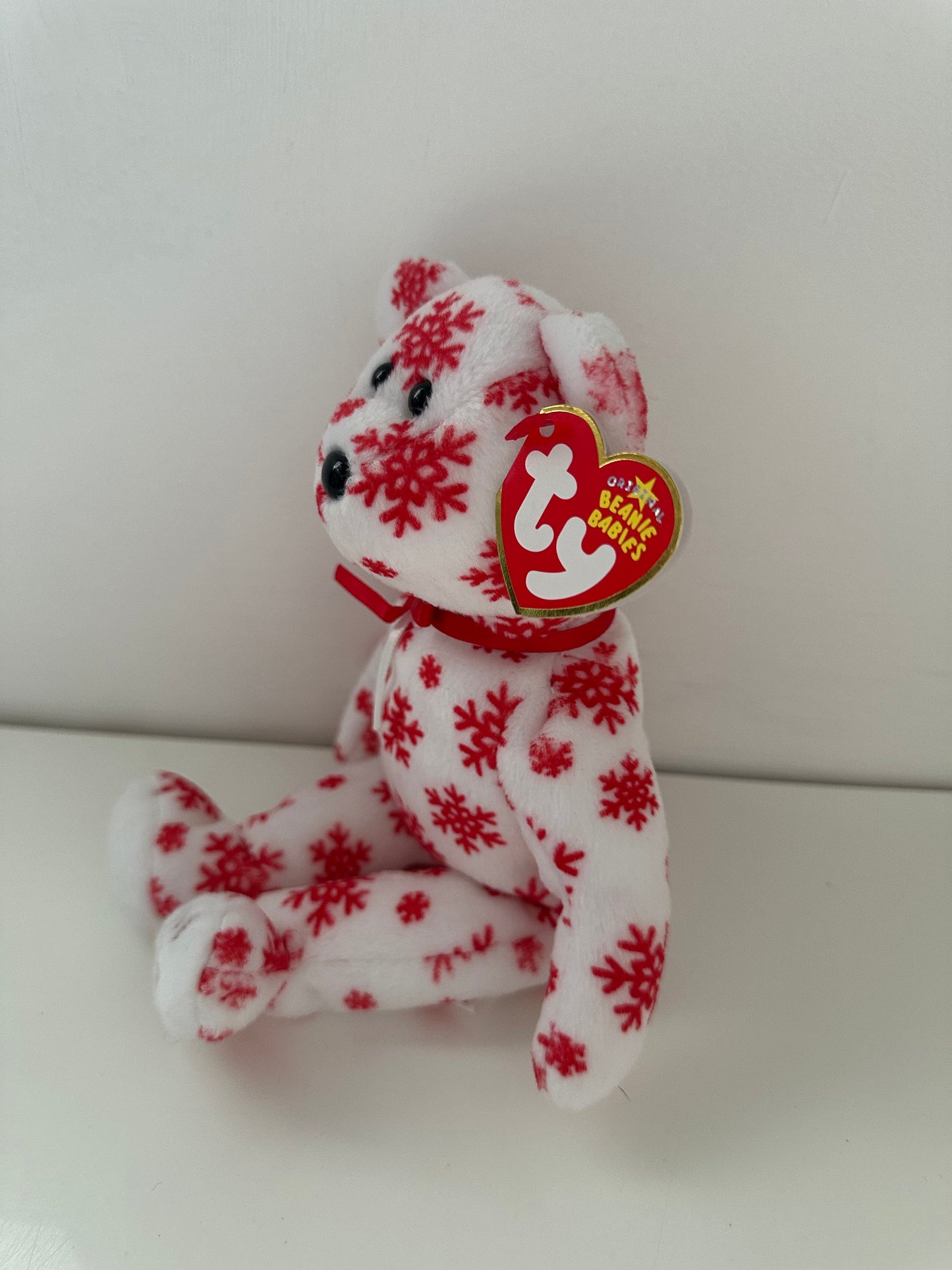 Ty Beanie Baby “Snowbelles” the White Holiday Snowflake Bear - Hallmark Exclusive (8.5 inch)