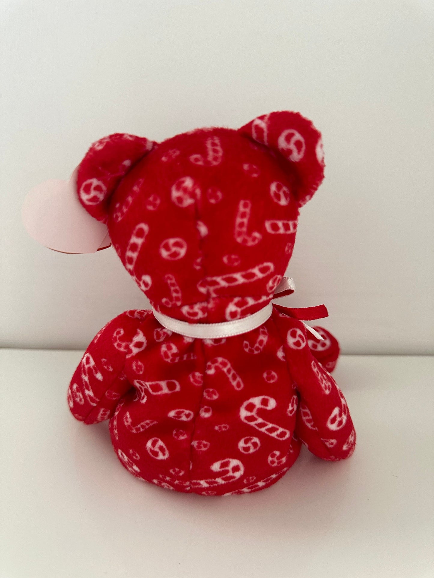 Ty Beanie Baby “Candy Canes” the Holiday Bear - Red Version (8.5 inch)