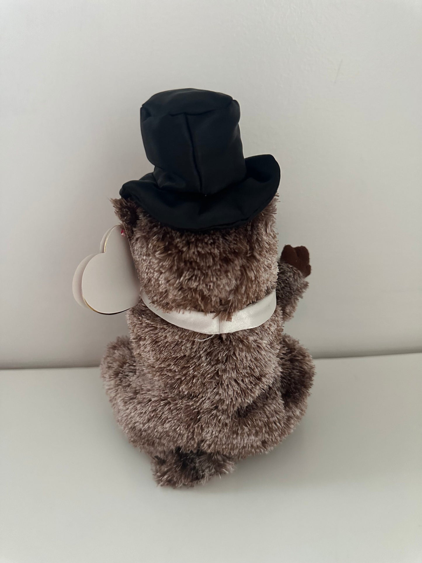 Ty Beanie Baby “Punxsutawney Phil” the Groundhog  Black Bow Tie (6.5 inch)