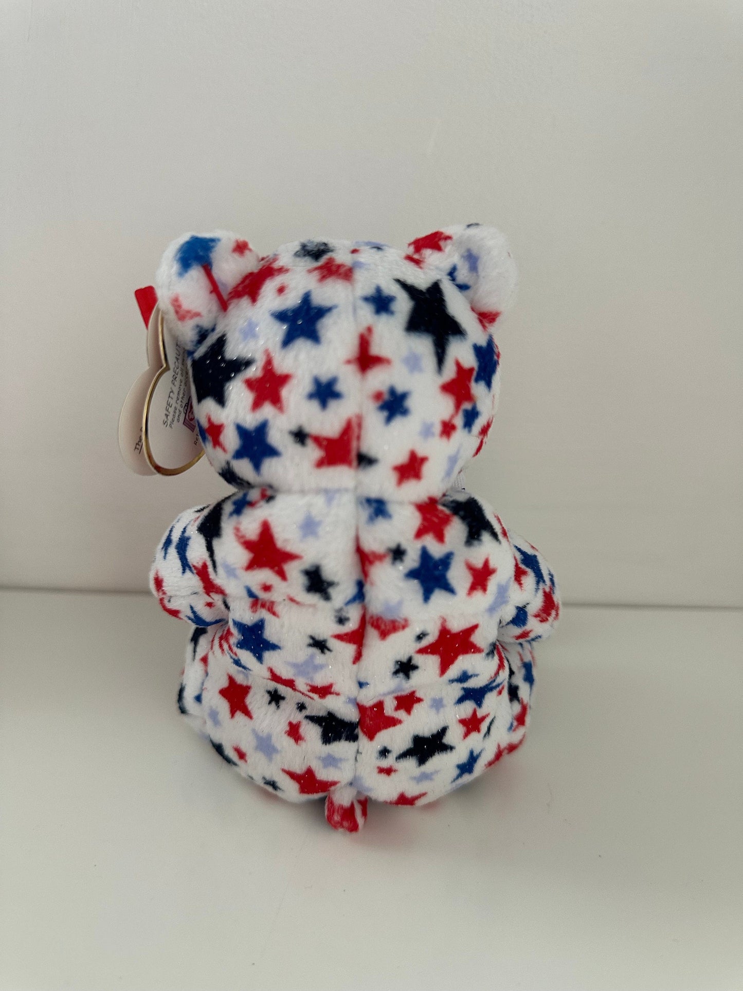 Ty Beanie Babies “White” the Patriotic USA American Bear (6.5 inch)