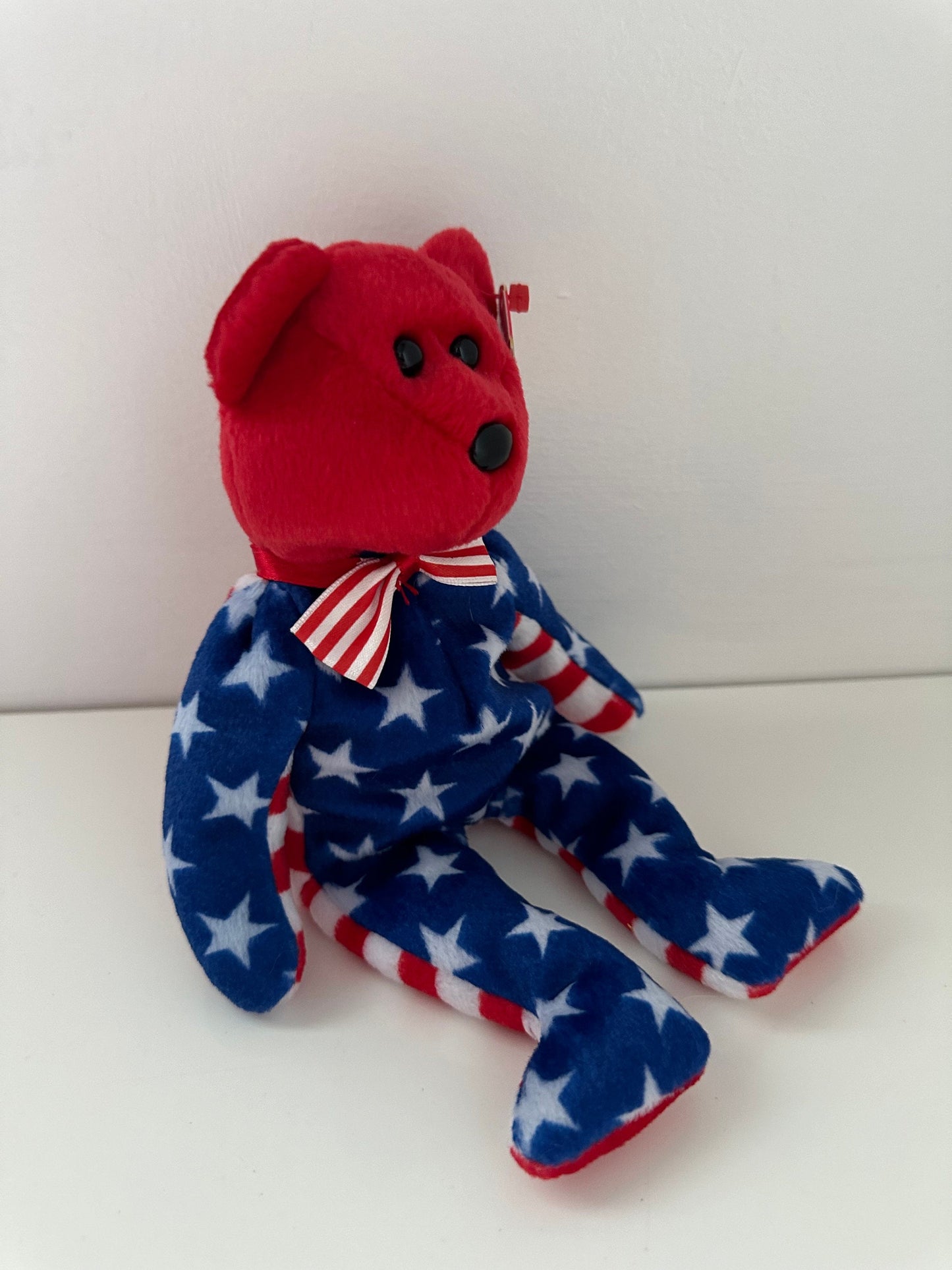 Ty Beanie Baby “Liberty” the Red and Blue Patriotic American Bear (8.5 inch)