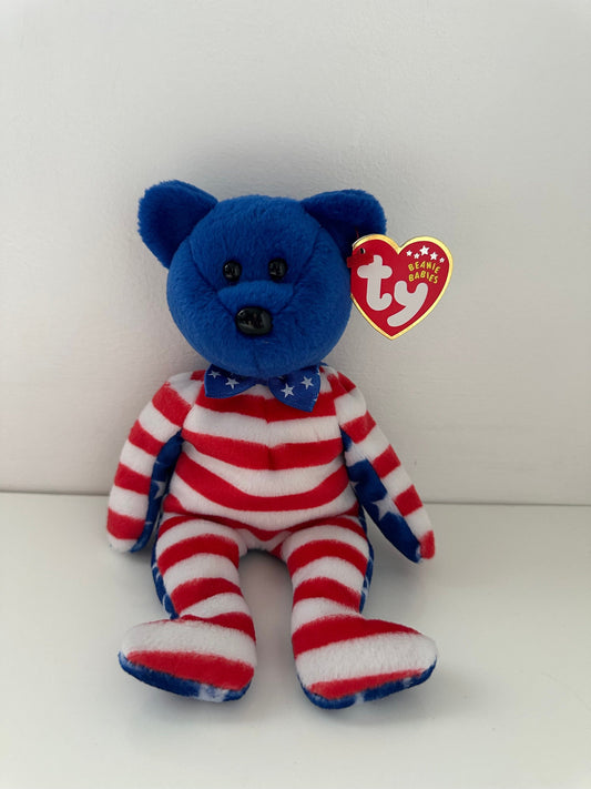 Ty Beanie Baby “Liberty” the Patriotic American Bear (8.5 inch)