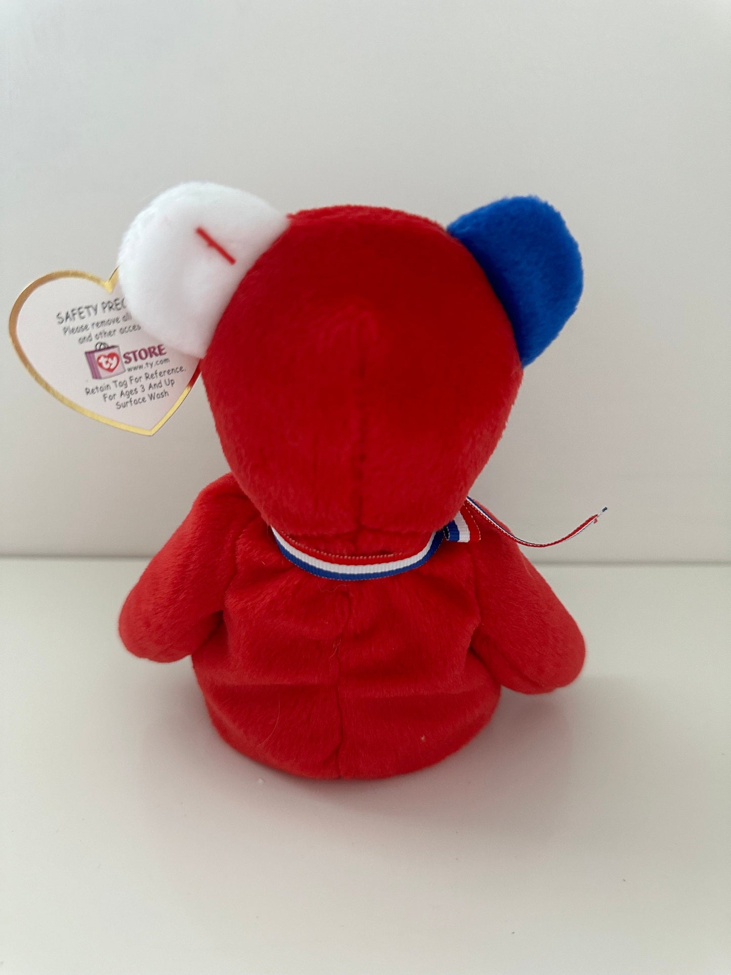 Ty Beanie Baby “America” the Red Patriotic Bear (8.5 inch)