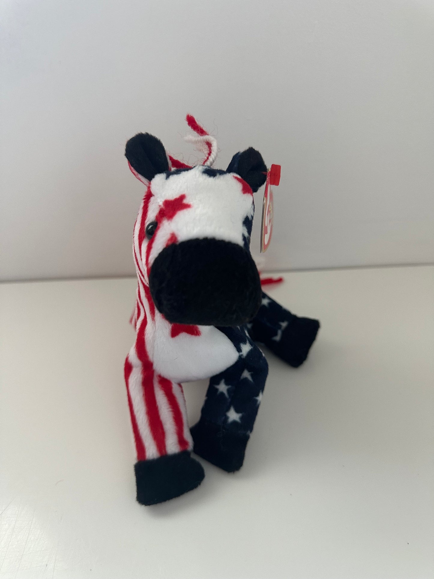 Ty Beanie Babies “Lefty 2000” the Patriotic American Donkey! (6 inch)