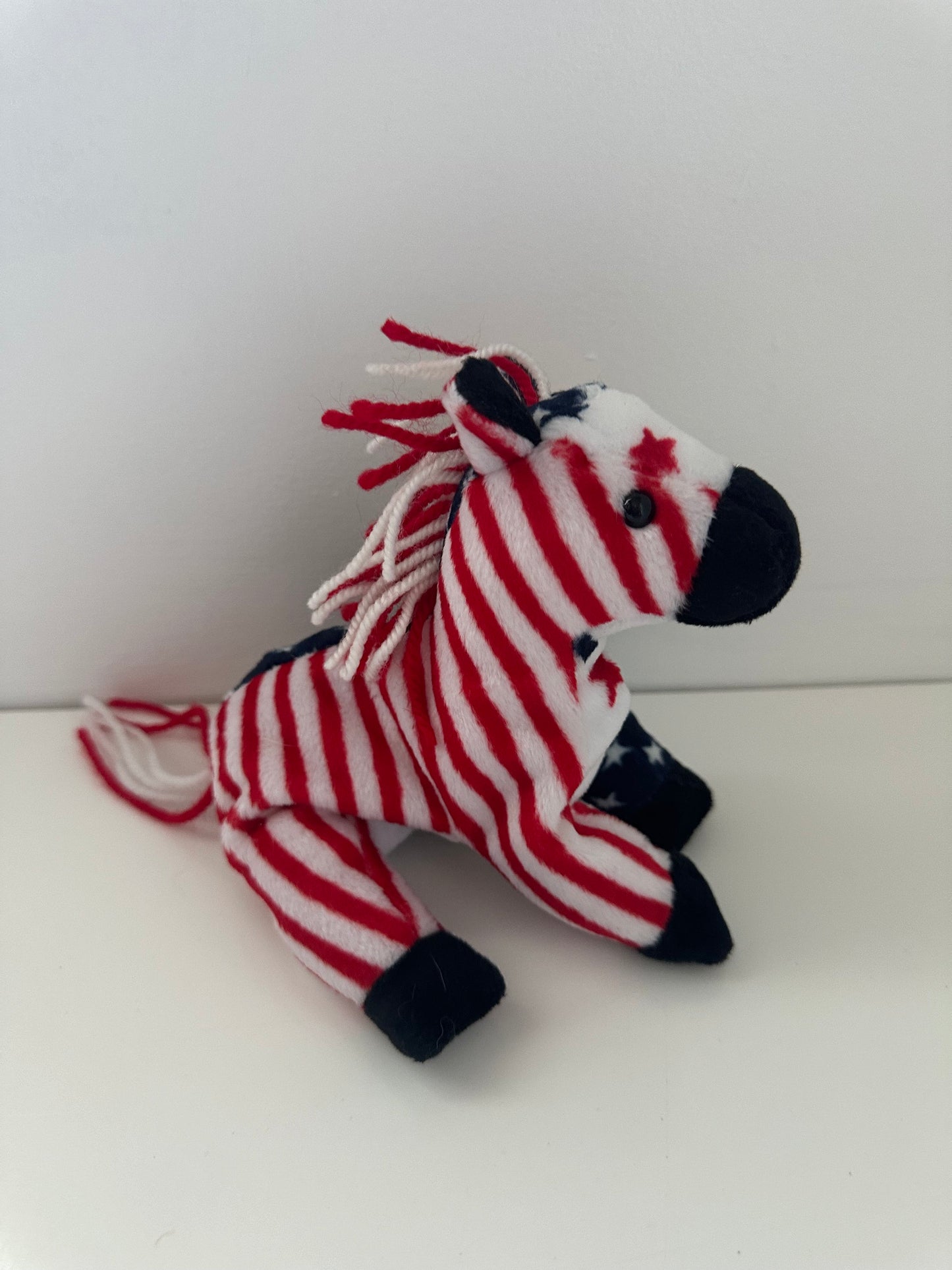 Ty Beanie Babies “Lefty 2000” the Patriotic American Donkey! (6 inch)