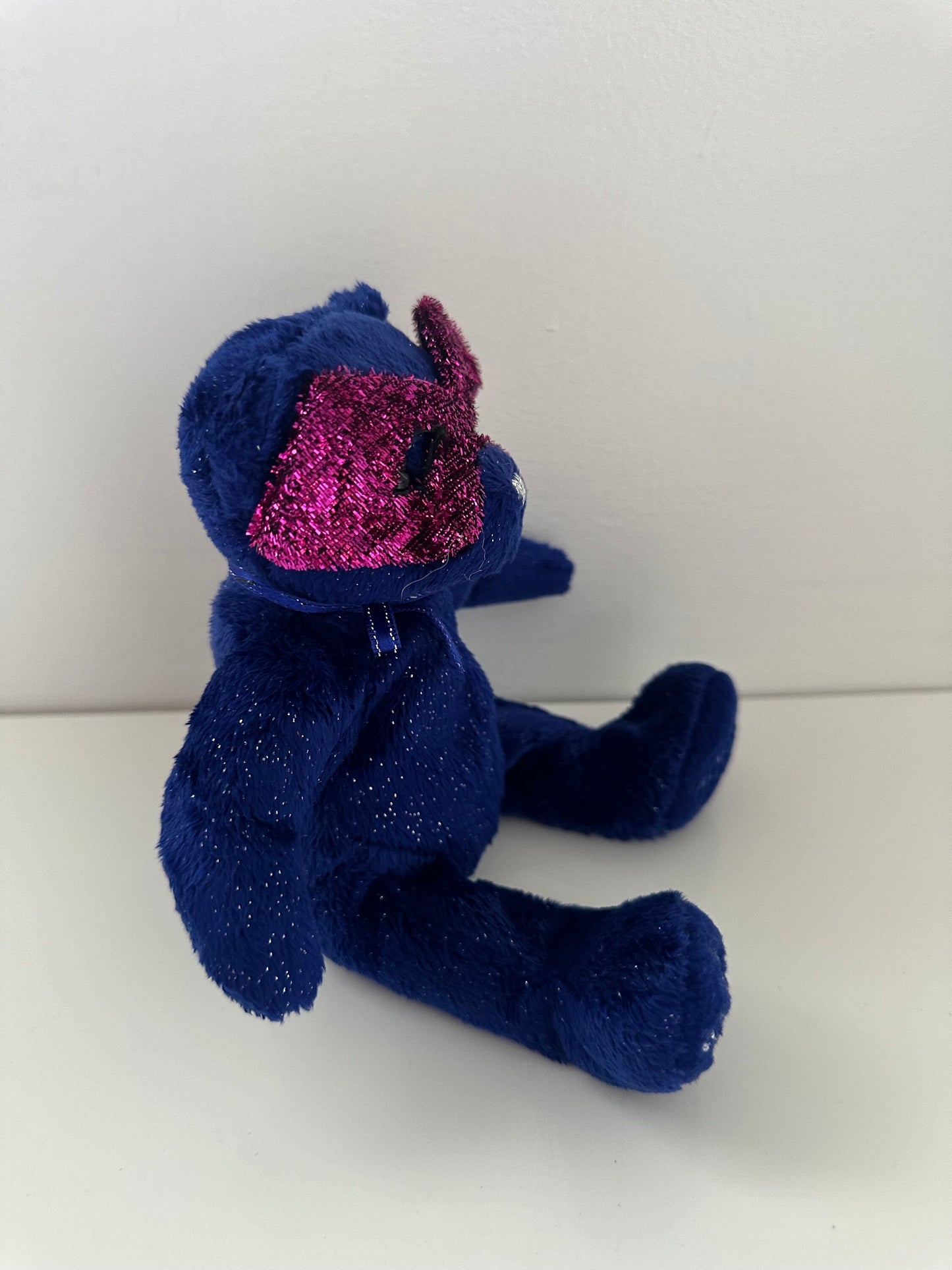 Ty Beanie Baby “Mardi Gras” the Blue Mardi Gras Bear! (7.5 inch)