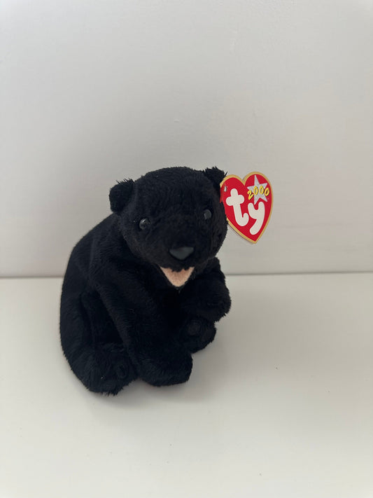 Ty Beanie Baby “Cinders” the Black Bear (6.5 inch)