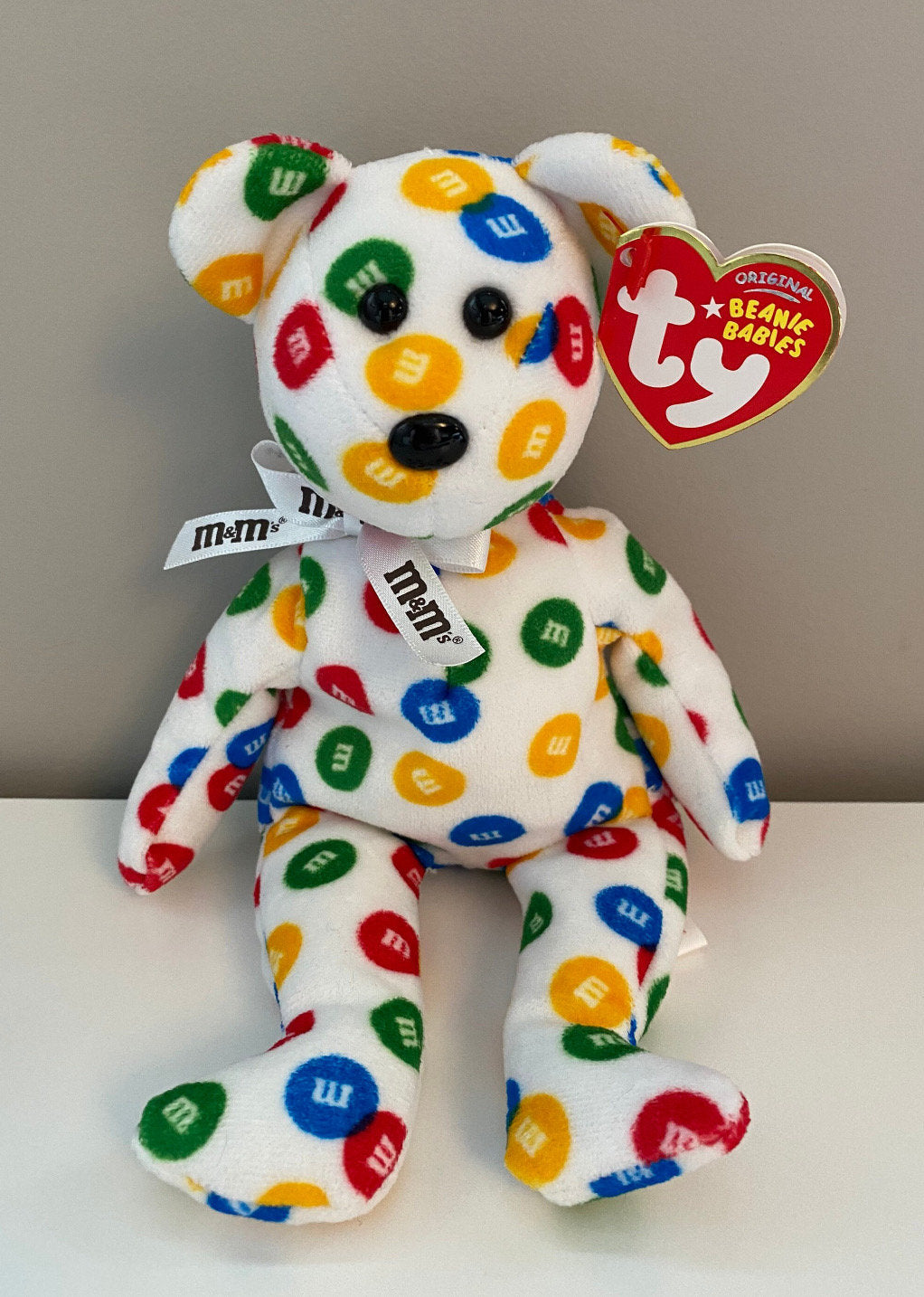 Ty Beanie Baby “M&M’s” the Bear - Walgreen’s Exclusive *Rare* (8.5 inch)