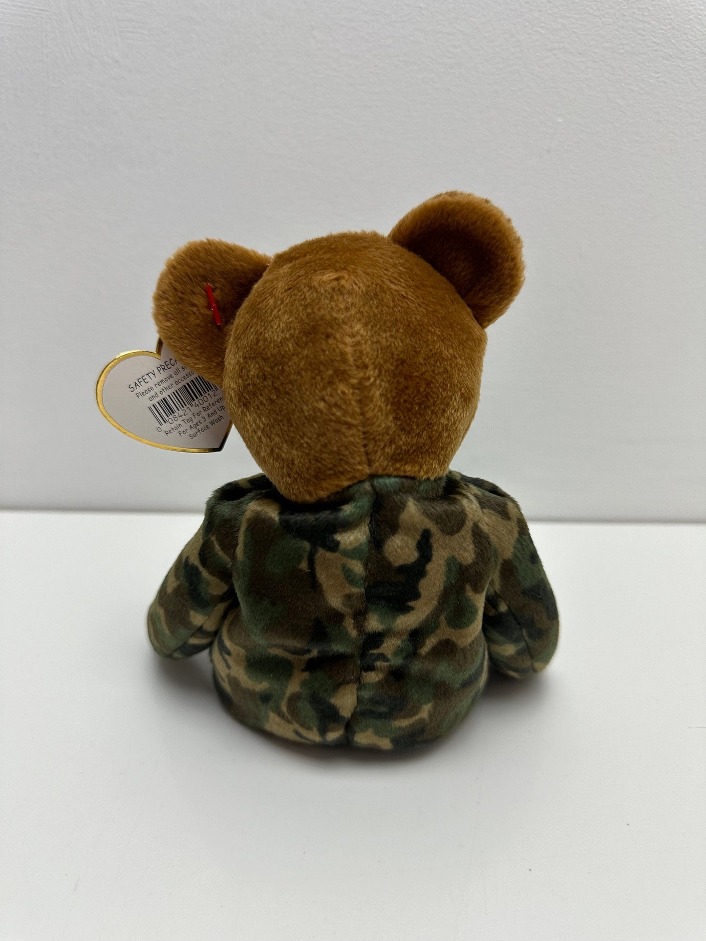 Ty Beanie Baby “Hero” the Army Bear - USA Exclusive - US Flag on Chest (8.5 inch)