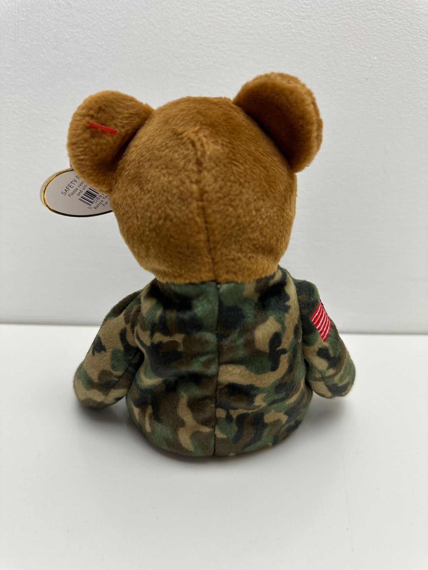 Ty Beanie Baby “Hero” the Army Bear - USA Exclusive - US Flag on Arm (8.5 inch)