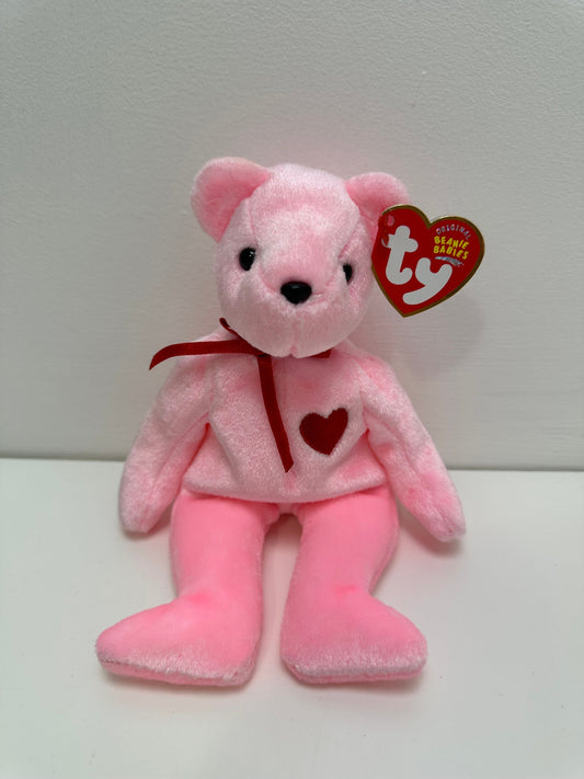 Ty Beanie Baby “Smooch-e”the Pink Valentines Day Bear! (8.5 inch)