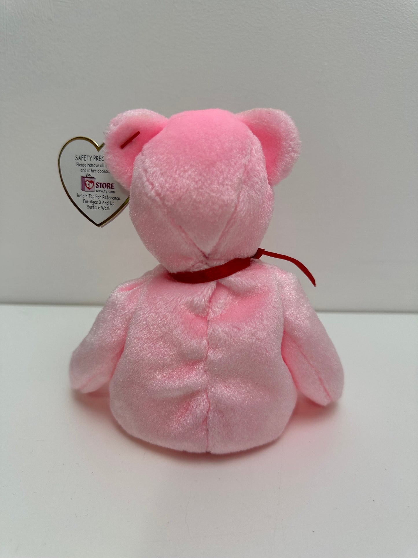 Ty Beanie Baby “Smooch-e”the Pink Valentines Day Bear! (8.5 inch)