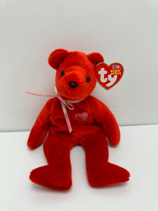 Ty Beanie Baby “Kiss-e”the Red Valentines Day Bear! (8.5 inch)