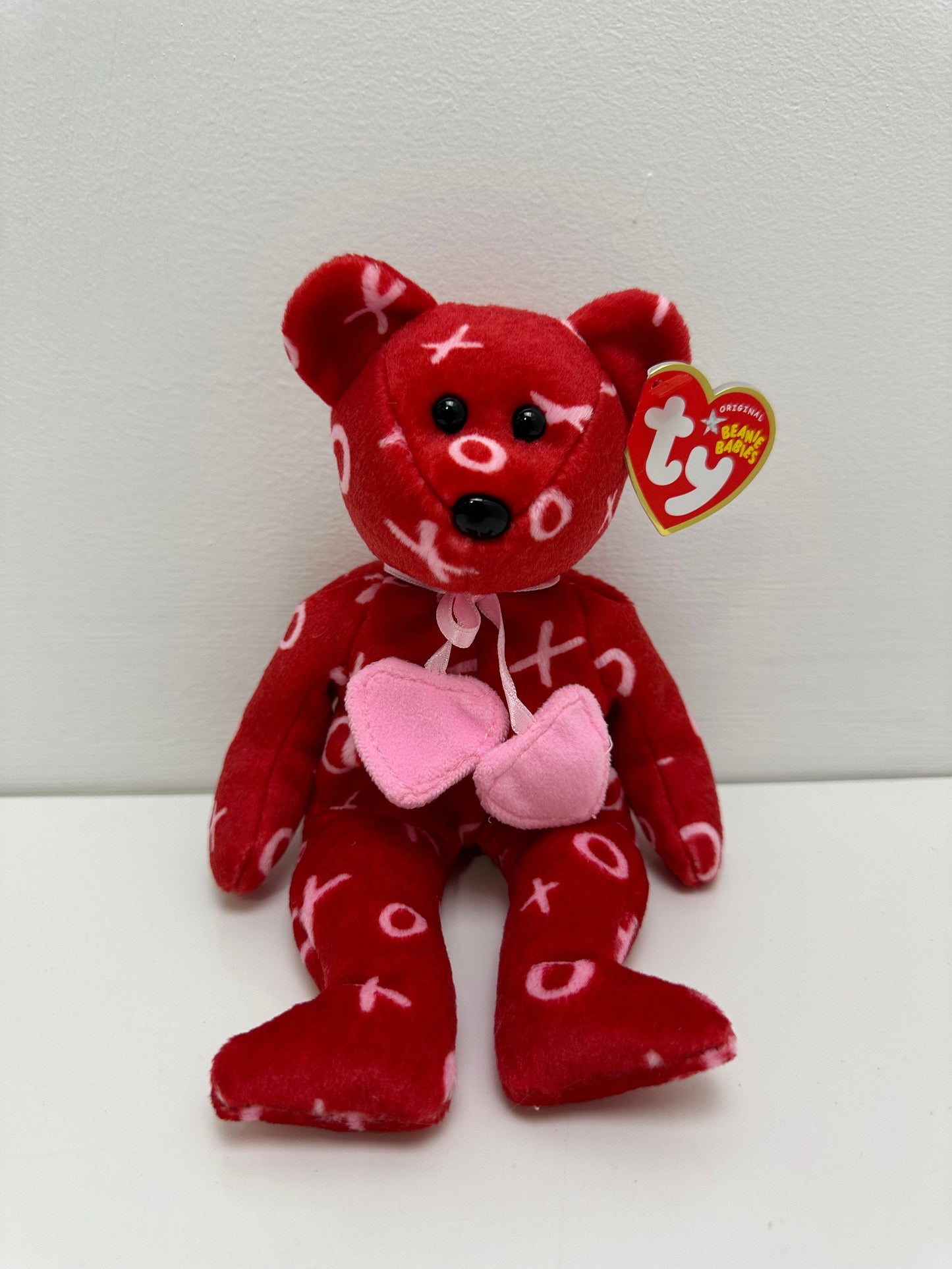 Ty Beanie Babies “Kiss Kiss” the Red XO Valentines Day Bear! (8.5 inch)