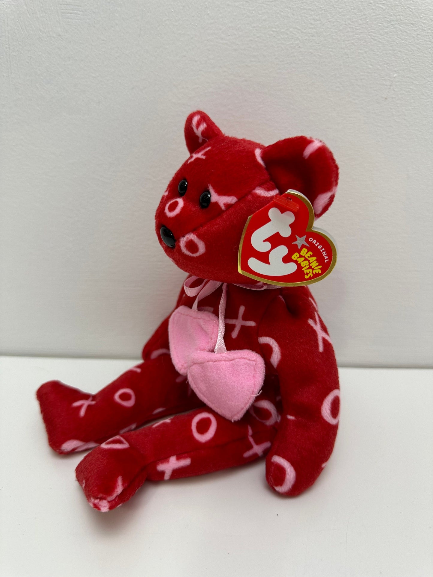 Ty Beanie Babies “Kiss Kiss” the Red XO Valentines Day Bear! (8.5 inch)