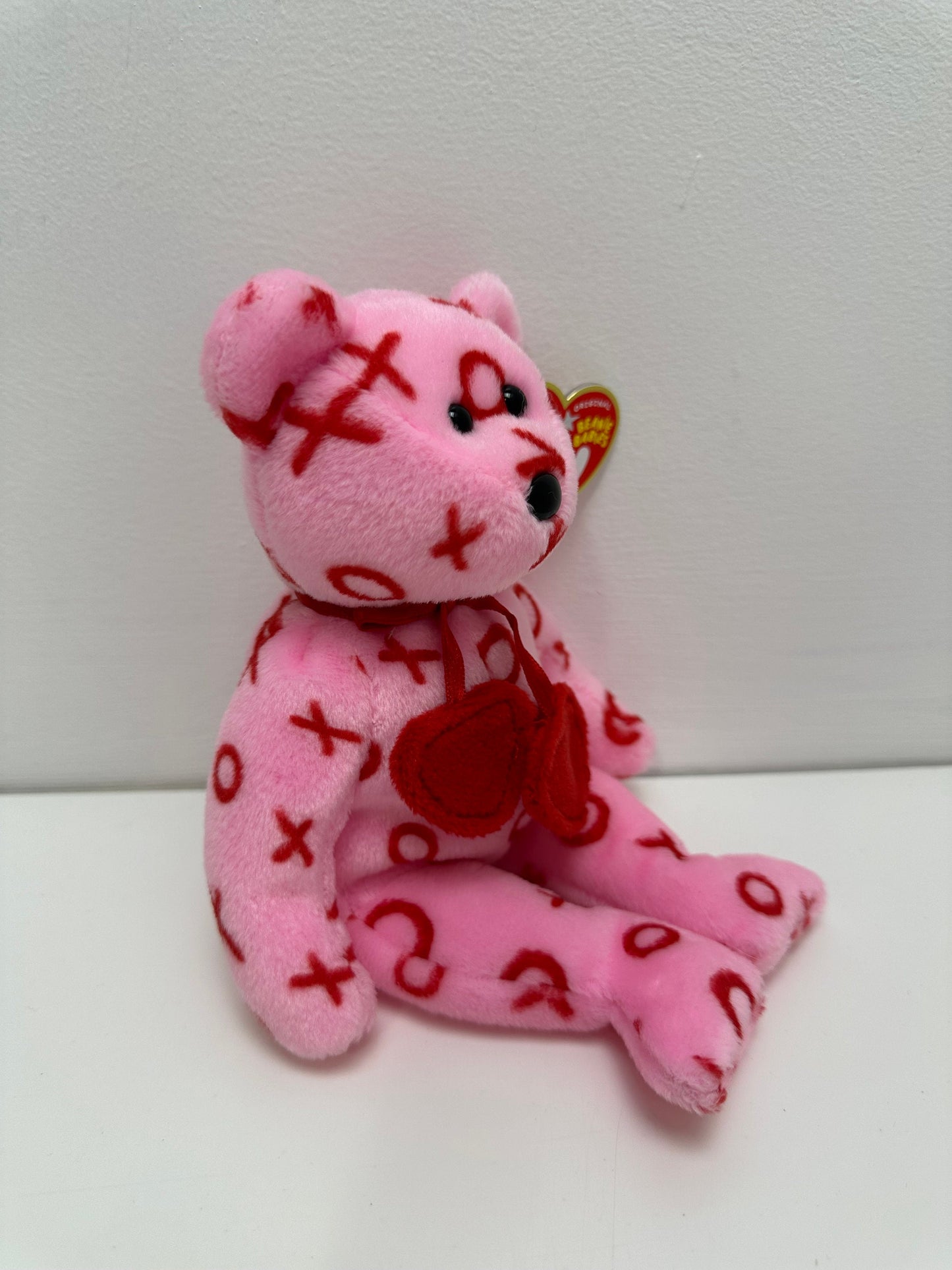 Ty Beanie Babies “Hug Hug” the Pink XO Valentines Day Bear! (8.5 inch)