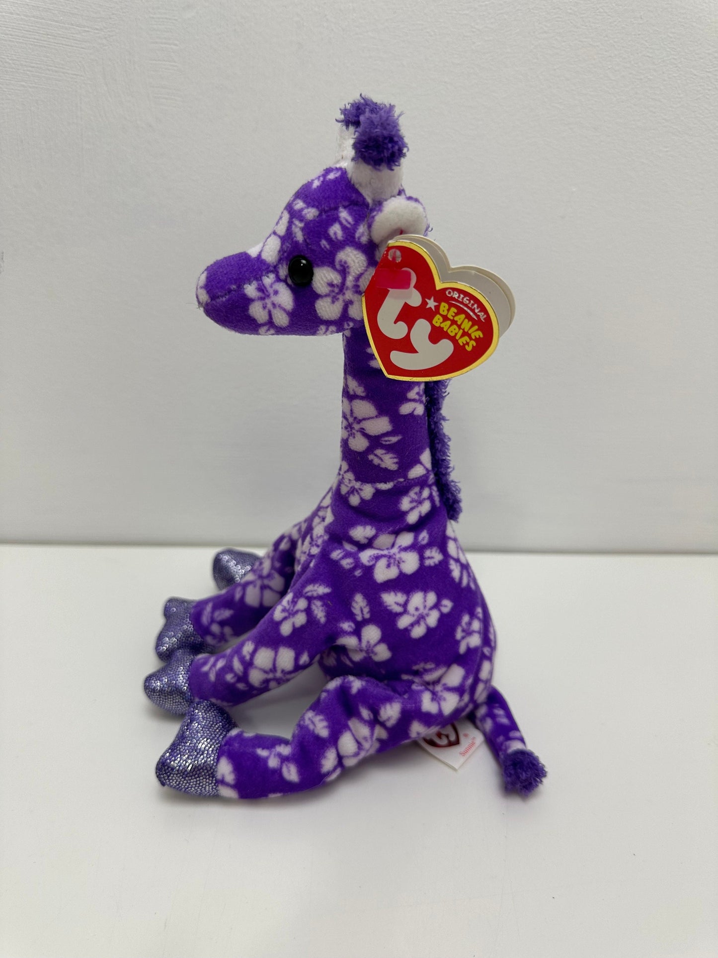 Ty Beanie Baby “Sunnie” the Purple Giraffe! (7 inch) *Rare!*