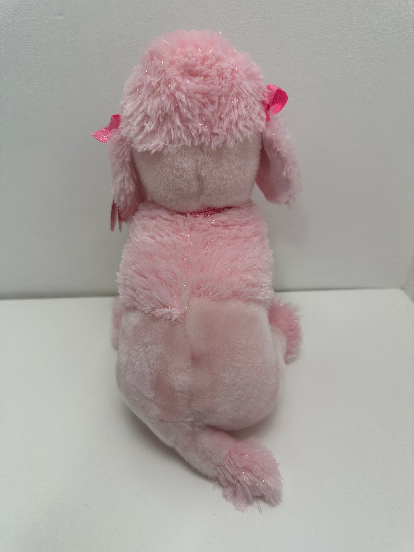 Ty Pinkys Collection “Pinky Poo” the Pink Poodle in Buddy Size! Rare! (12 inch)