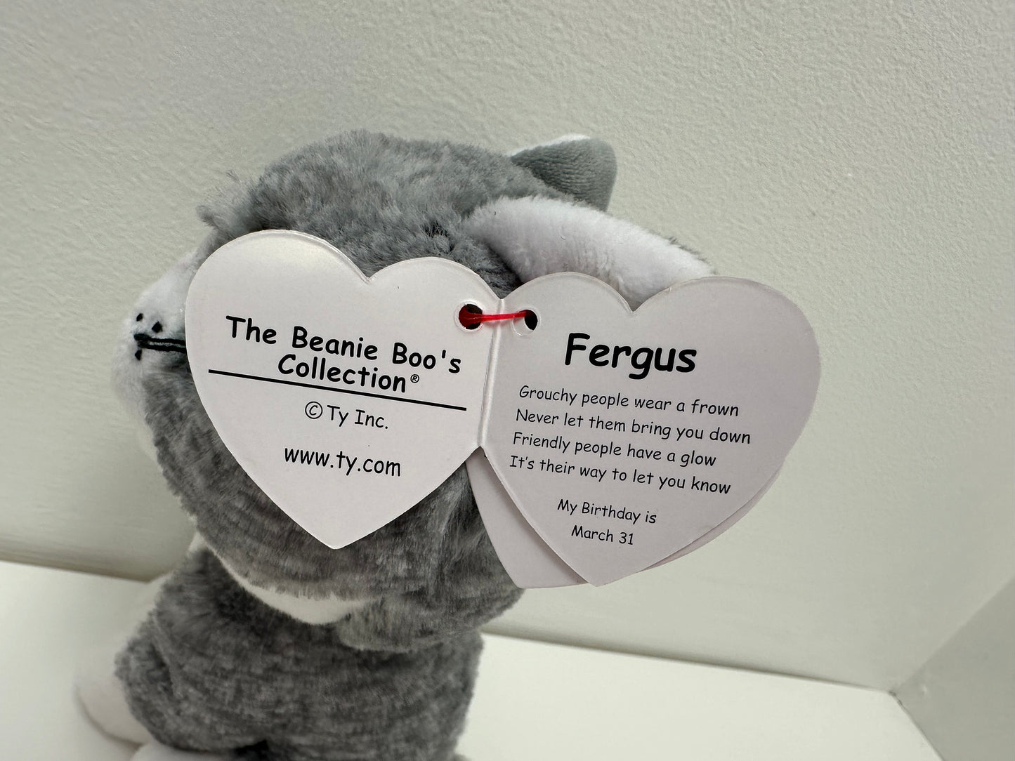 Ty Beanie Boo “Fergus” the Cat (6 inch)