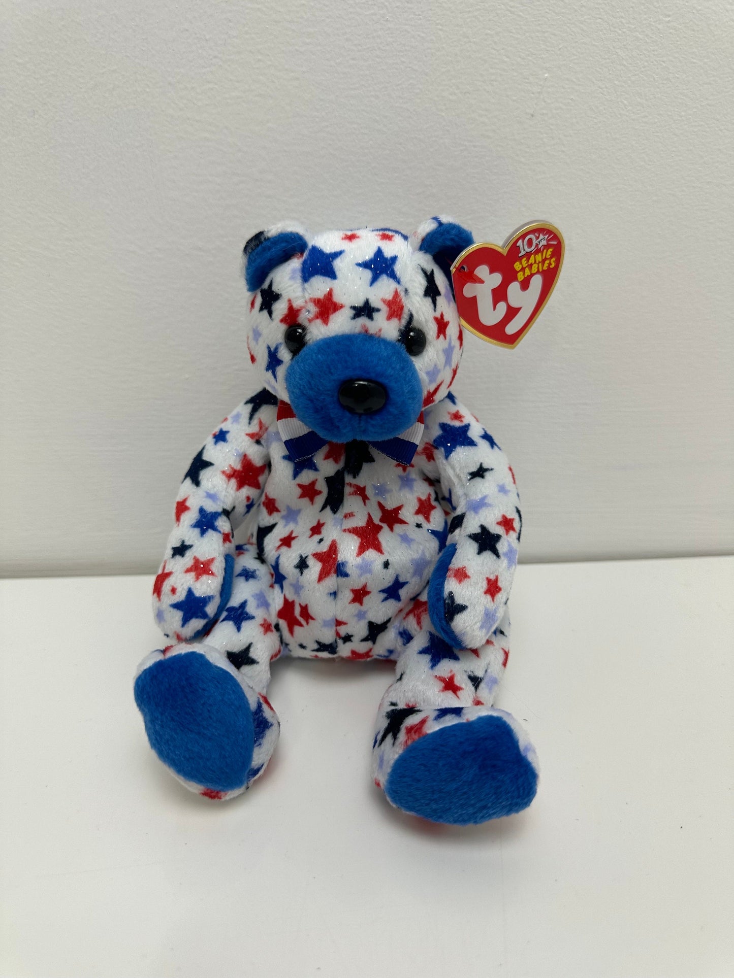 Ty Beanie Babies “Blue” the Patriotic USA American Bear (6.5 inch)