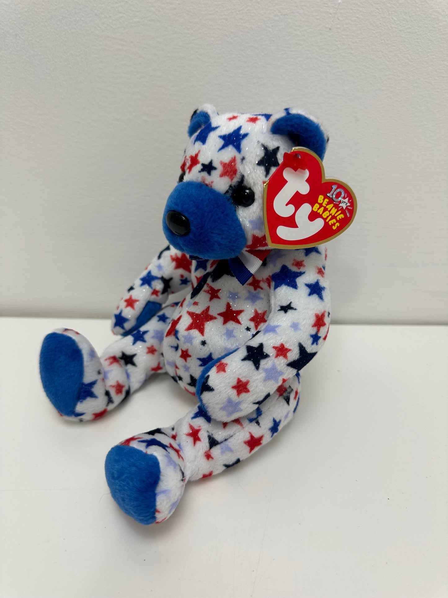 Ty Beanie Babies “Blue” the Patriotic USA American Bear (6.5 inch)