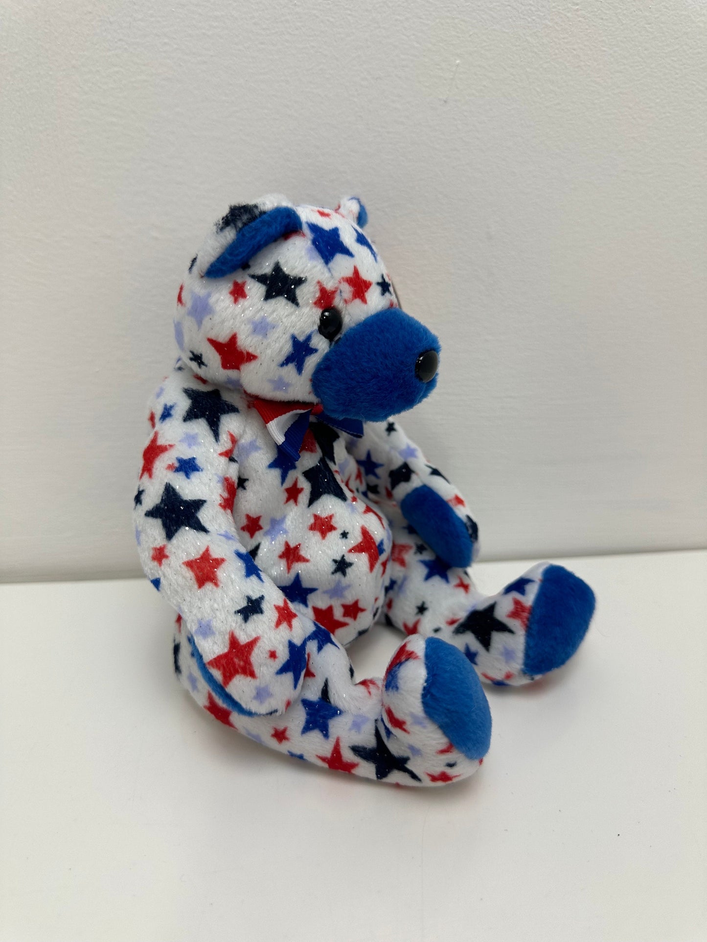 Ty Beanie Babies “Blue” the Patriotic USA American Bear (6.5 inch)