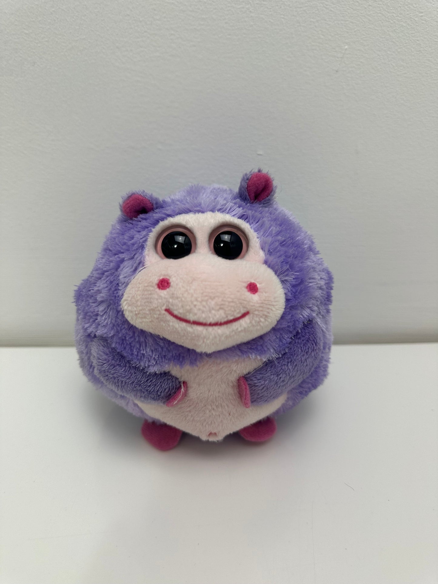 Ty Beanie Ballz “Dewdrop” the Hippopotamus Ball - No Hang Tag (5 inch)