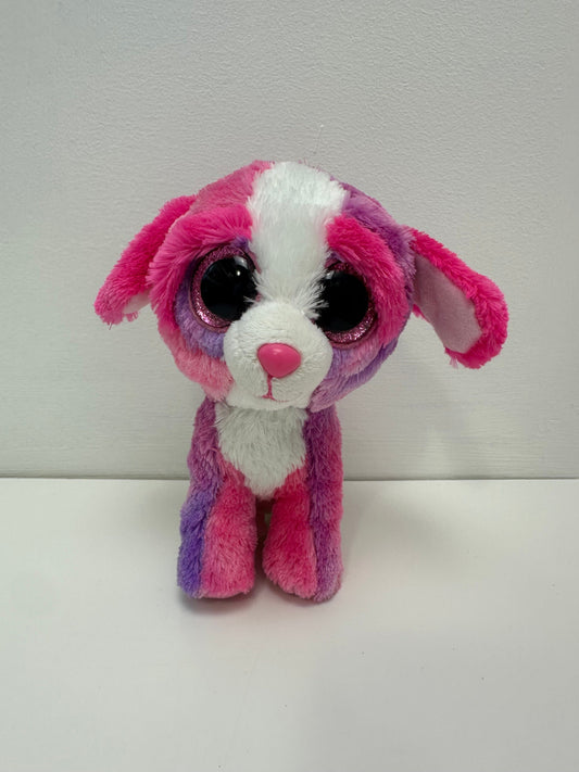 TY Beanie Boo “Sherbet” the Colourful Dog - No Hang Tag (6 inch)