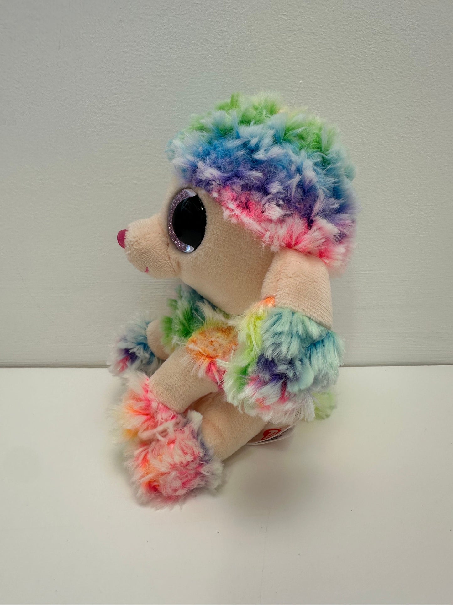 Ty Beanie Boo “Rainbow” the Rainbow Poodle - No Hang Tag (6 inch)