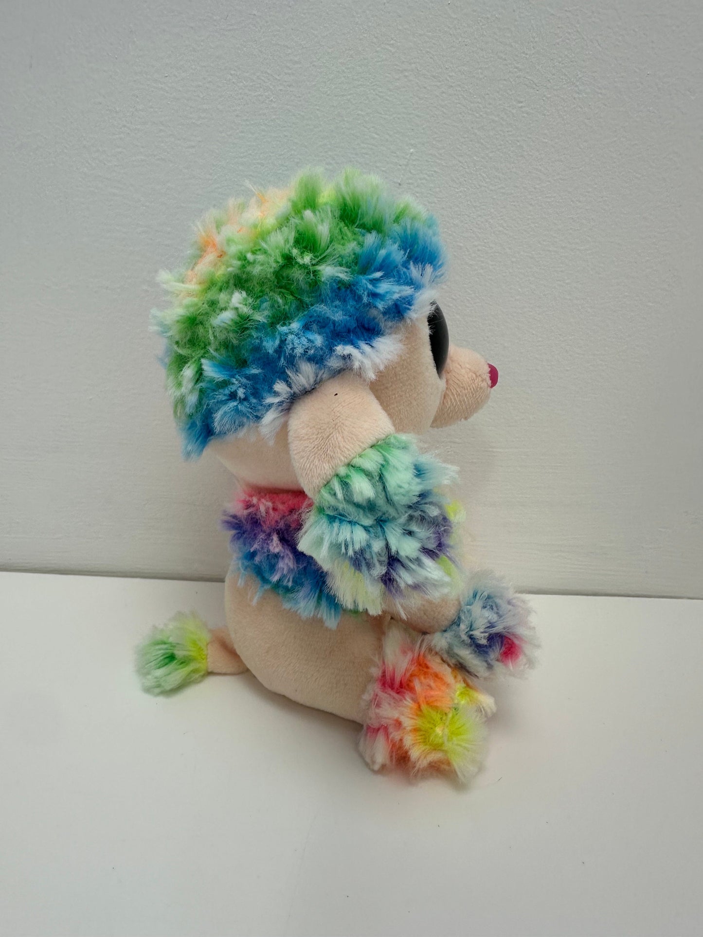 Ty Beanie Boo “Rainbow” the Rainbow Poodle - No Hang Tag (6 inch)