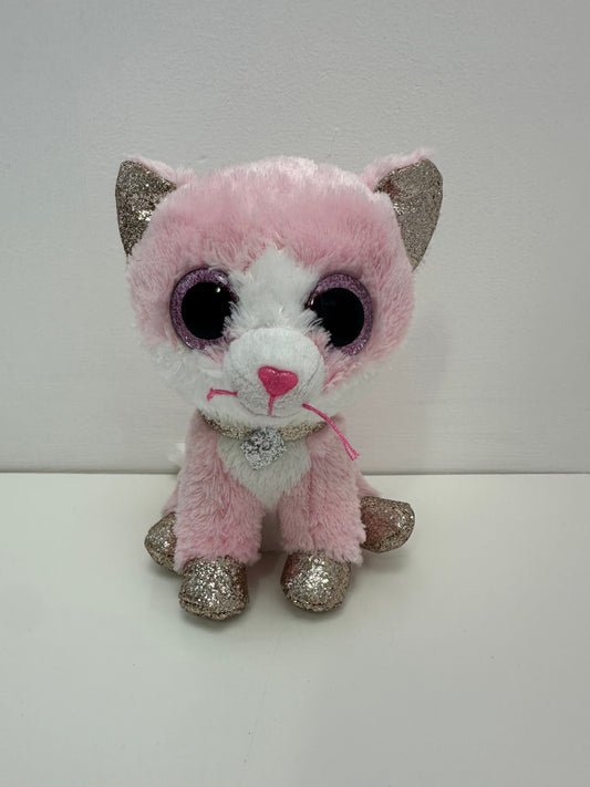 Ty Beanie Boo “Fiona” the Pink Cat - No Hang Tag (6 inch)