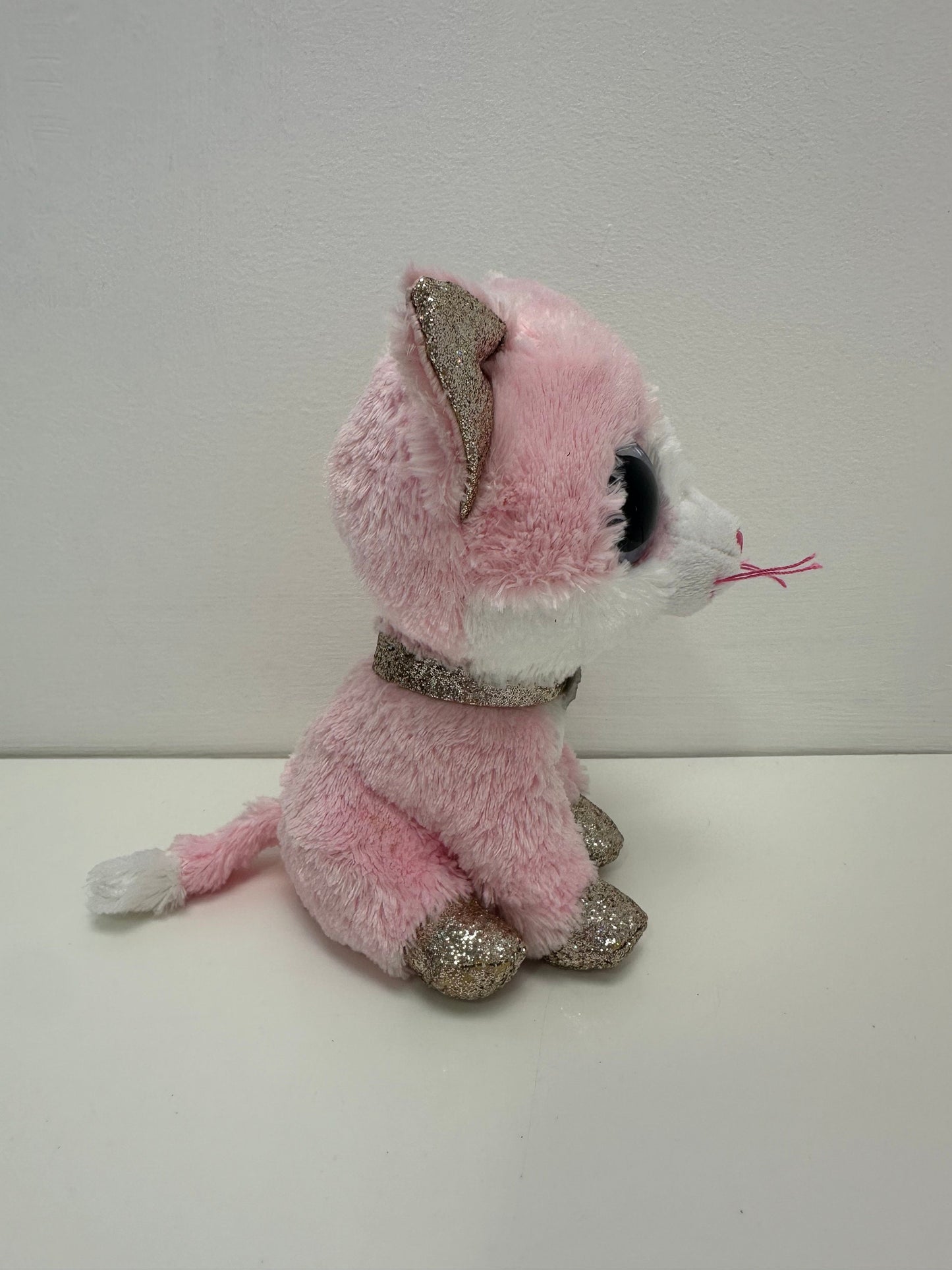 Ty Beanie Boo “Fiona” the Pink Cat - No Hang Tag (6 inch)