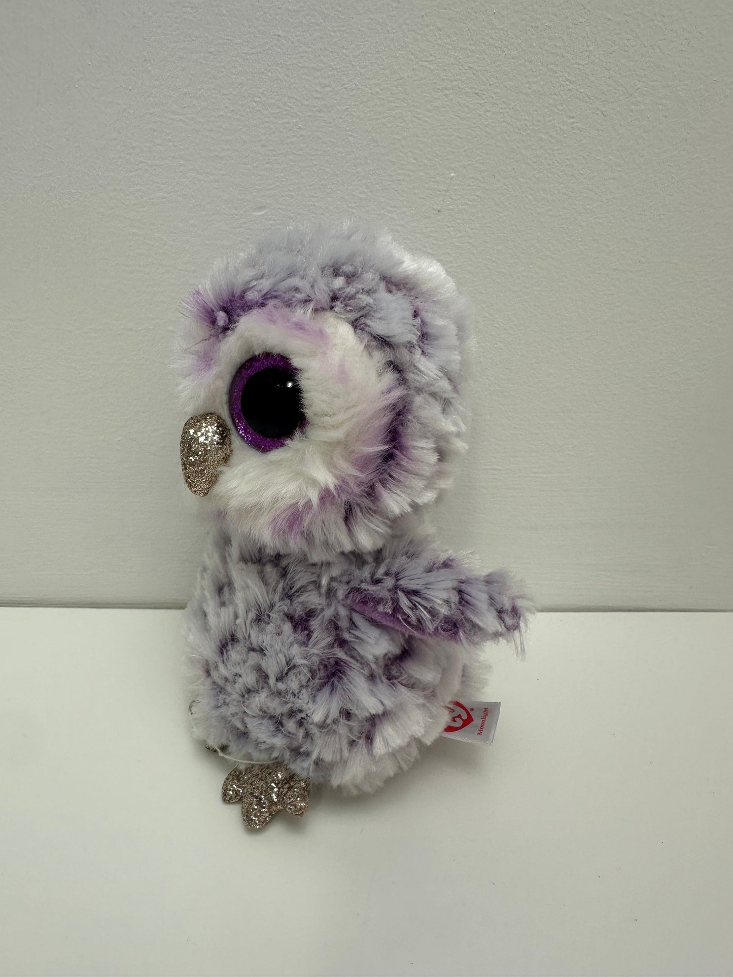 Ty Beanie Boo “Moonlight” the Purple Owl - No Hang Tag! (6 inch)