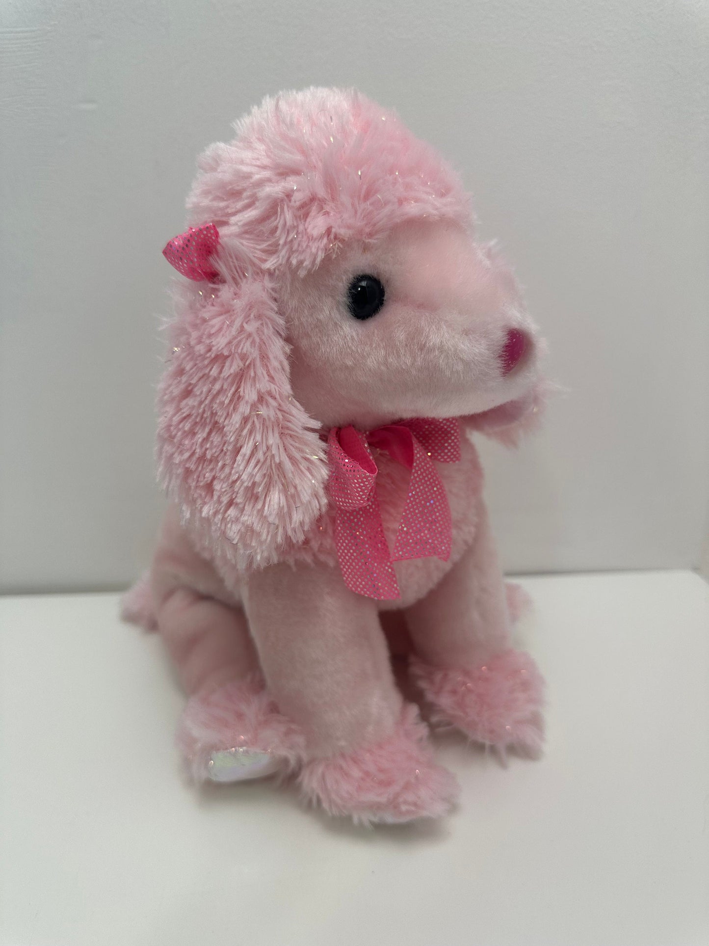 Ty Pinkys Collection “Pinky Poo” the Pink Poodle in Buddy Size! Rare! (12 inch)