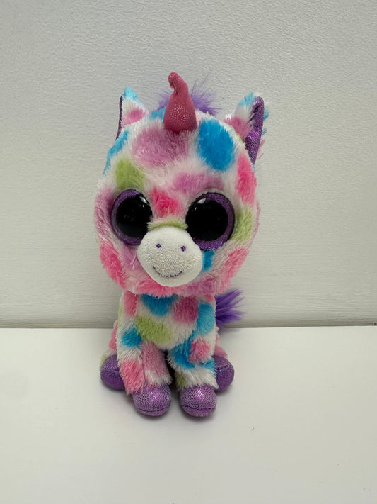 TY Beanie Boo “Wishful” the dotted Unicorn Plush - No Hang Tag (6 inch)