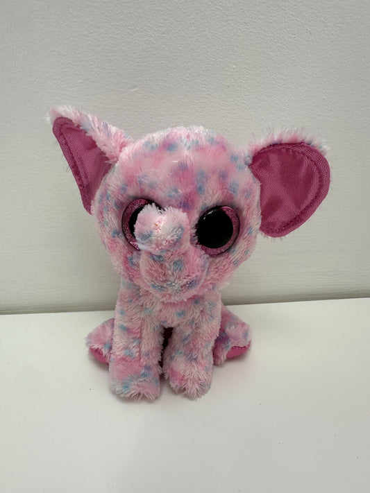 TY Beanie Boo “Ellie” the Adorable Pink Elephant - No Hang Tag (6 inch)