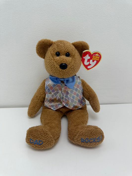 Ty Beanie Baby “Dad” the Fathers Day Bear (8.5 inch)