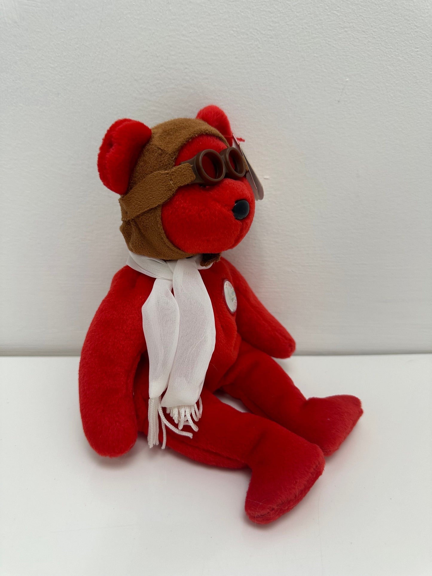 Ty Beanie Baby “Bearon” the Red Bear - 100 years of flight (8.5 inch)