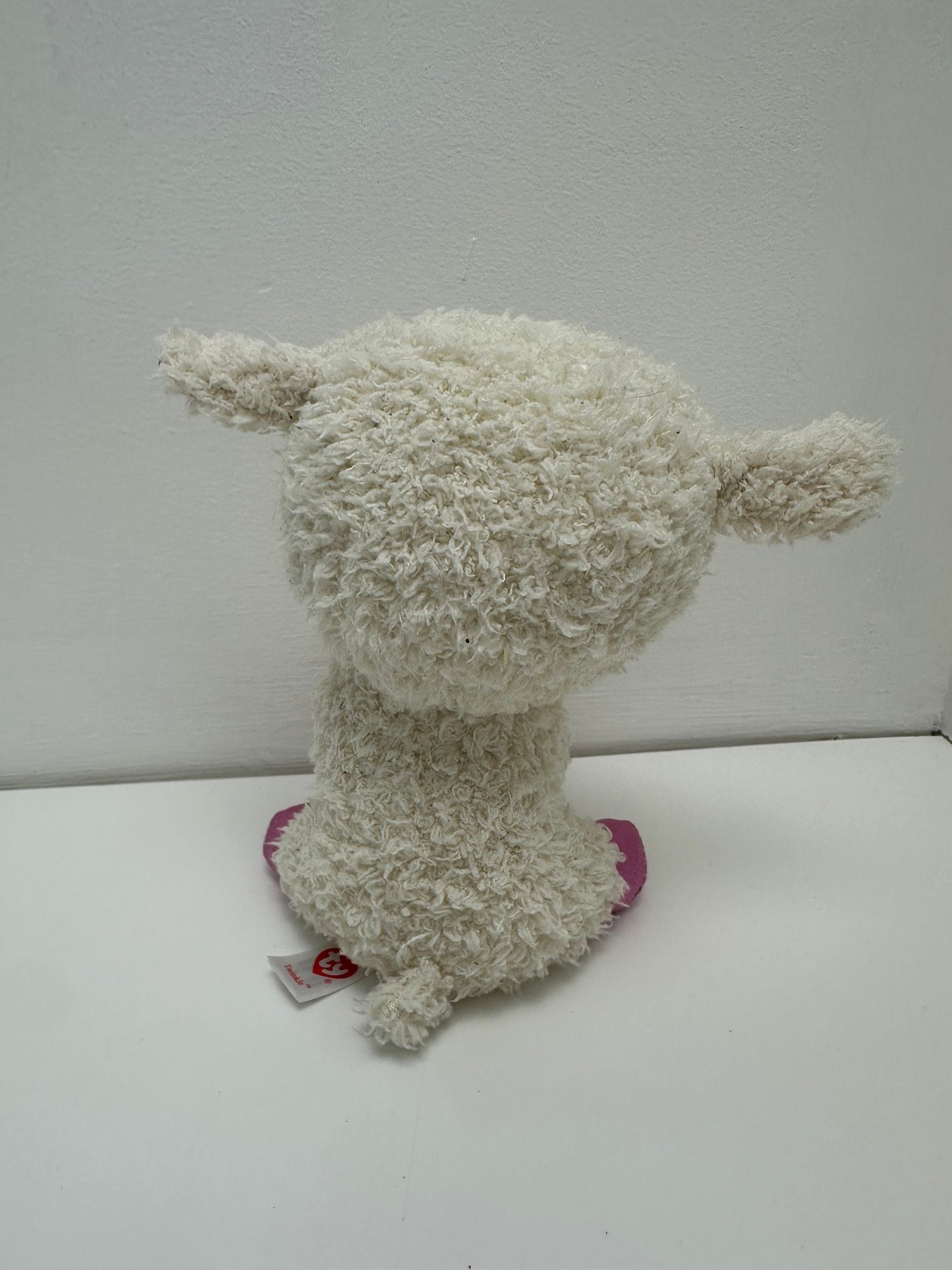 Ty Beanie Boo “Twinkle” the White and Pink Lamb - No Hang Tag (6 inch)