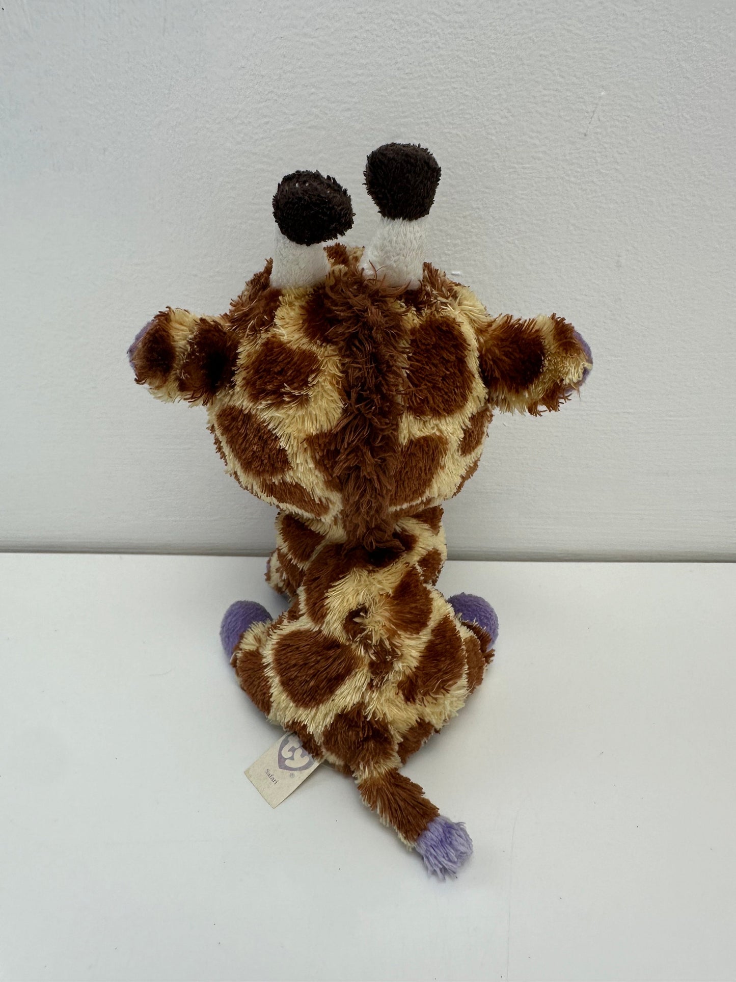 Ty Beanie Boo “Safari” the Giraffe - Solid Eyes - No Hang Tag  *Rare* (6 inch)