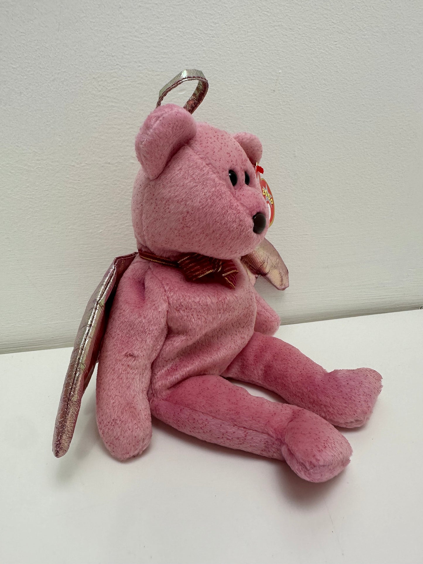 Ty Beanie Baby “Halo 2” the Angel Bear - Hand Dyed PINK! (8.5 inch)