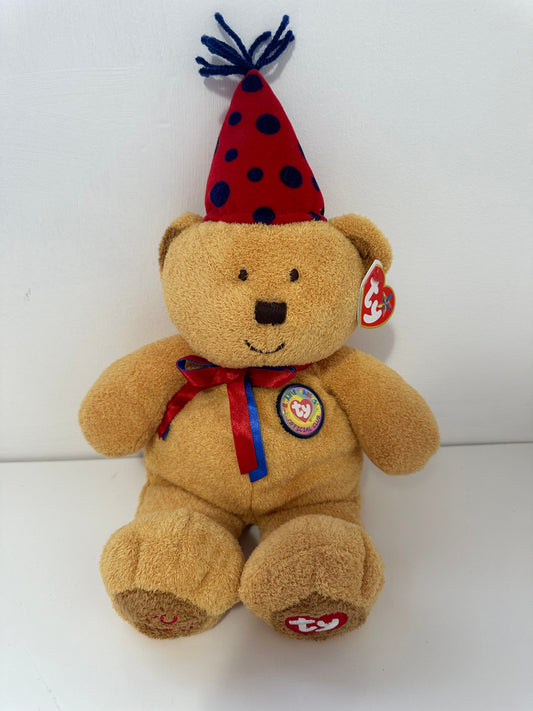 Ty Beanie Buddies “Fun” the Birthday Bear (11 inch)