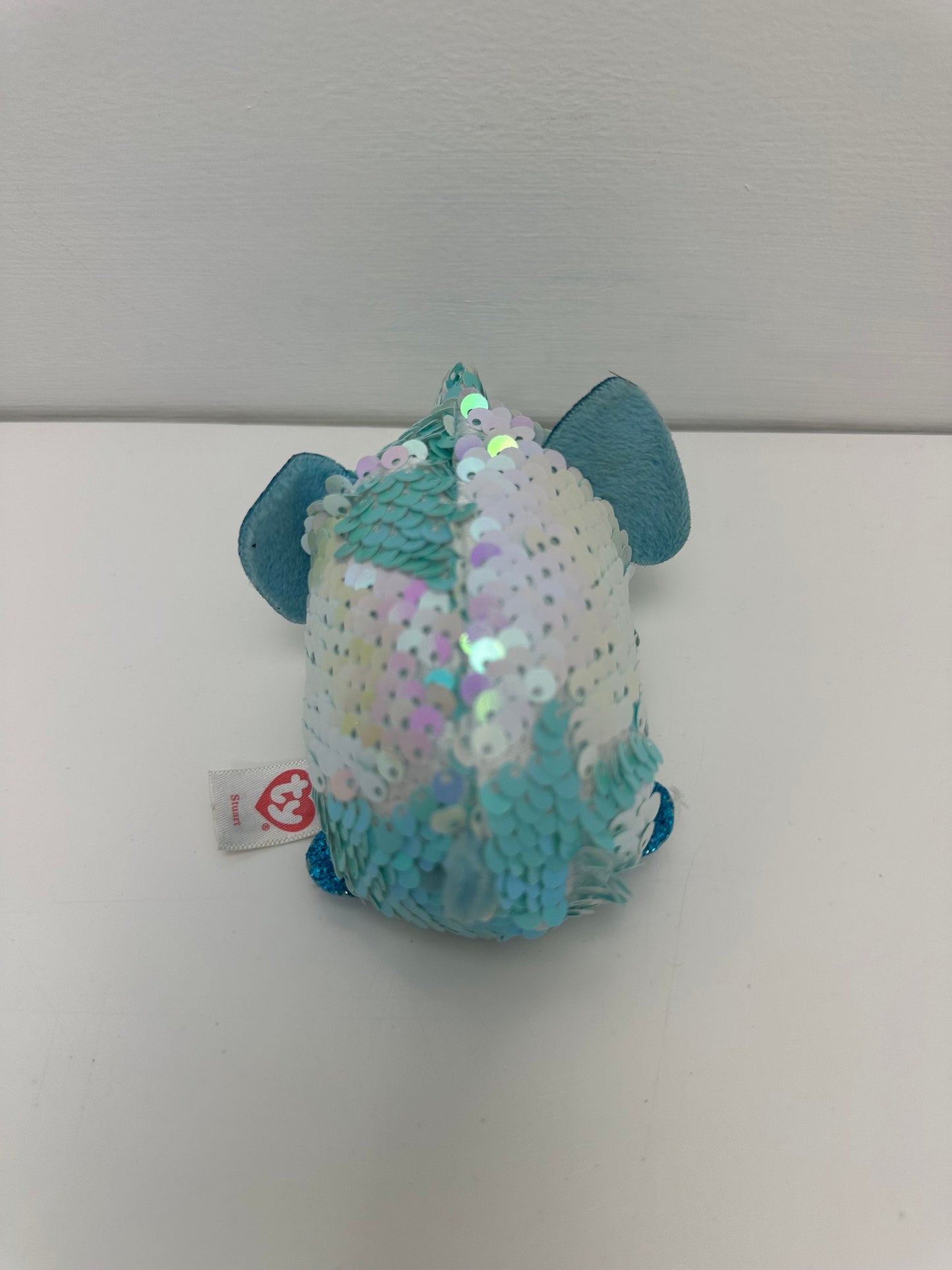 Ty Stackables Teeny Tys “Stuart” the Elephant Sequin - No Hang Tag (4 inch)