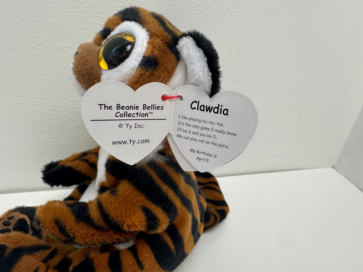 Ty Beanie Bellies “Clawdia” the Tiger! (8 inch)