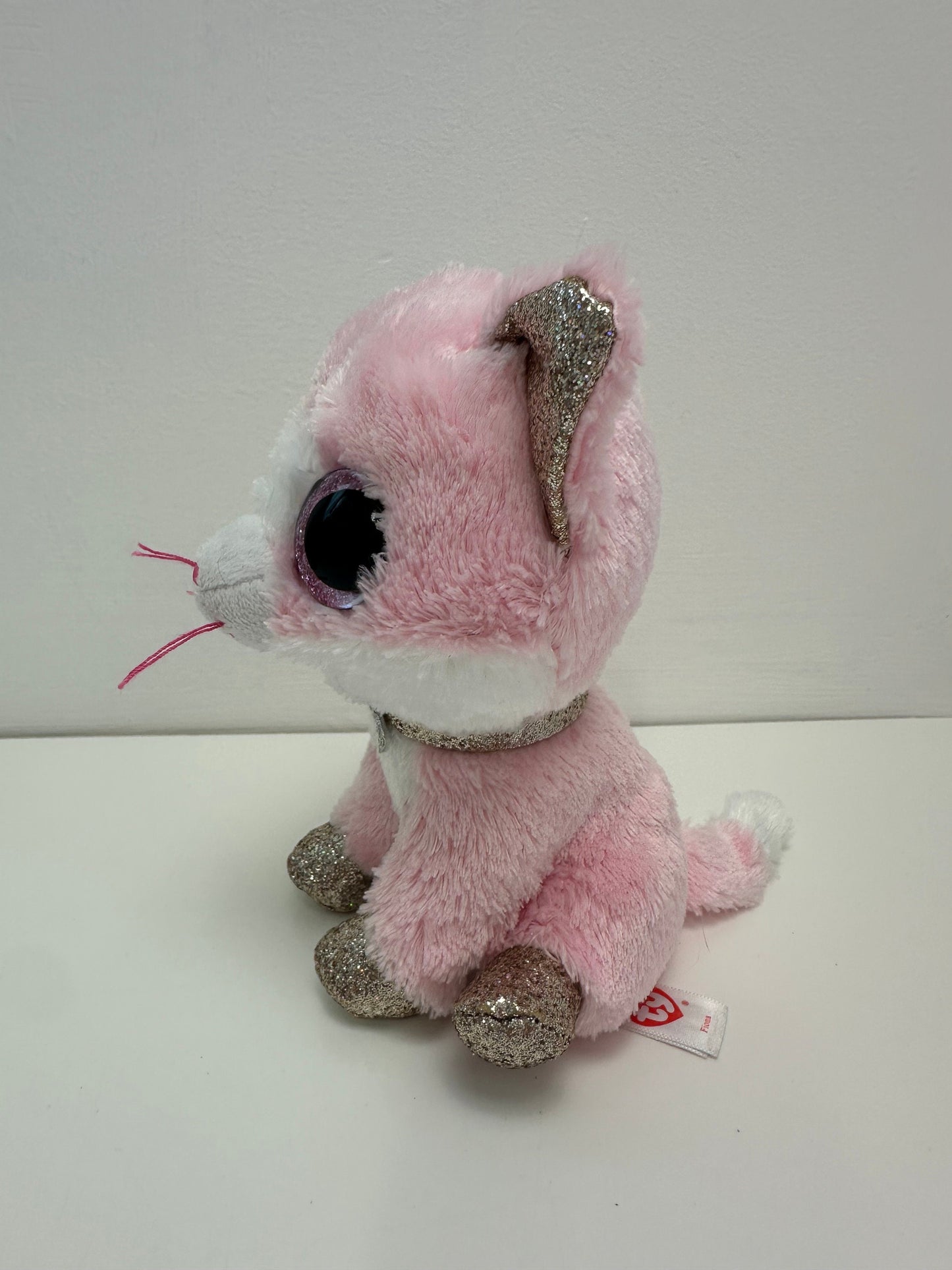 Ty Beanie Boo “Fiona” the Pink Cat - No Hang Tag (6 inch)