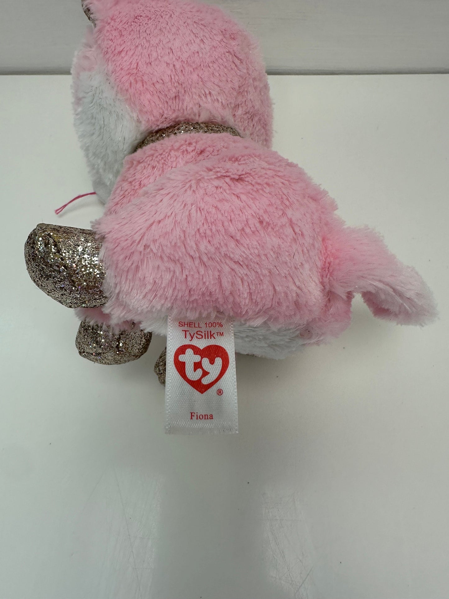 Ty Beanie Boo “Fiona” the Pink Cat - No Hang Tag (6 inch)