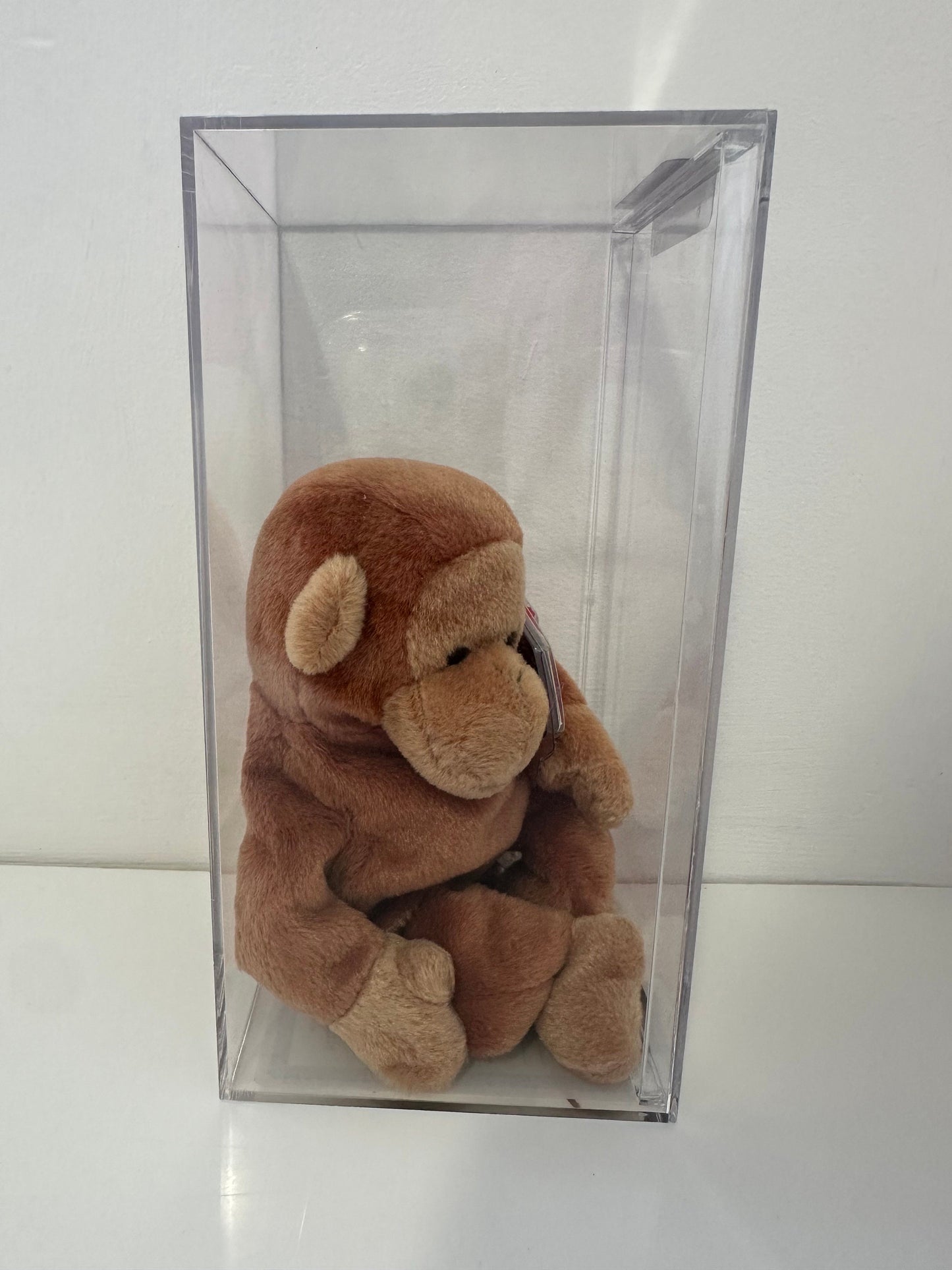 Ty Beanie Baby “Bongo” the Monkey Tan Tail - 3rd Generation - Authenticated MWMT MQ! *RARE* (8.5 inch)