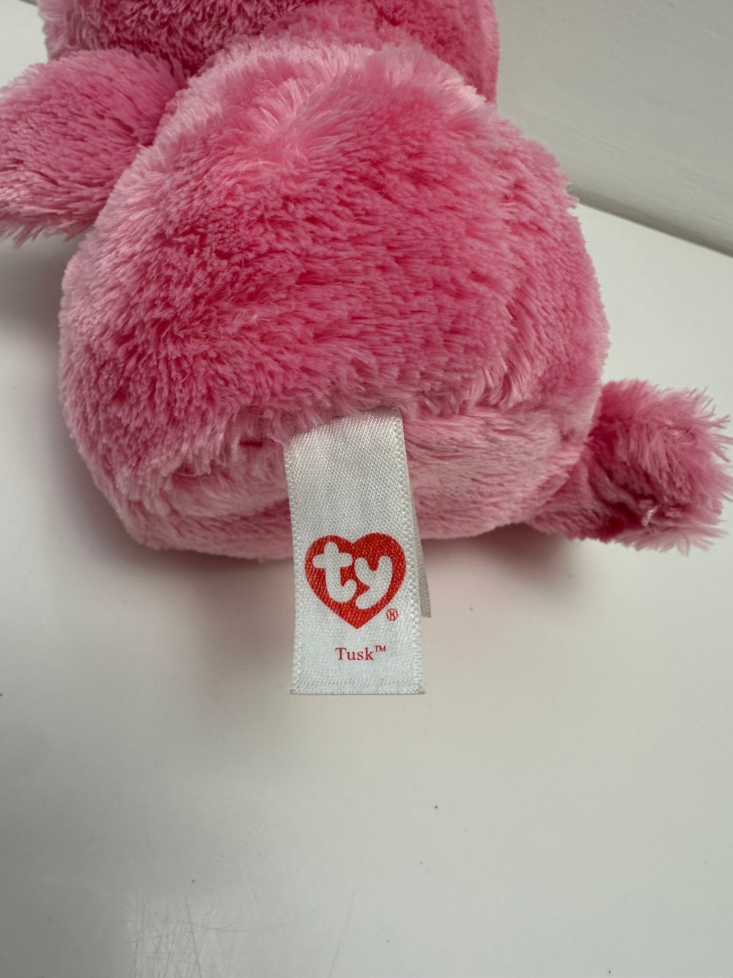 Ty Beanie Boo “Tusk” the Pink Walrus - No Hang Tag (6 inch)