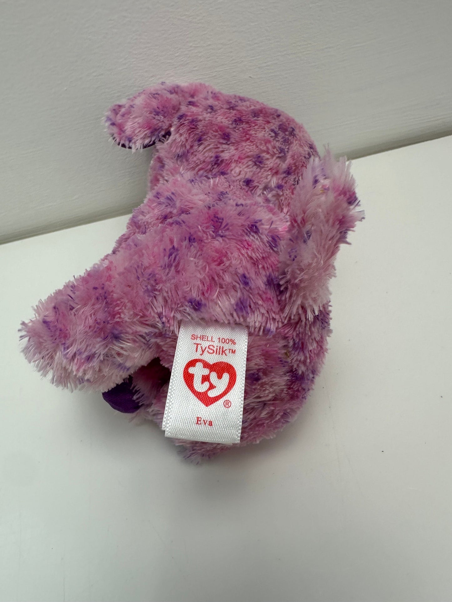 TY Beanie Boo “Eva” the Purple Elephant - No Hang Tag (6 inch)