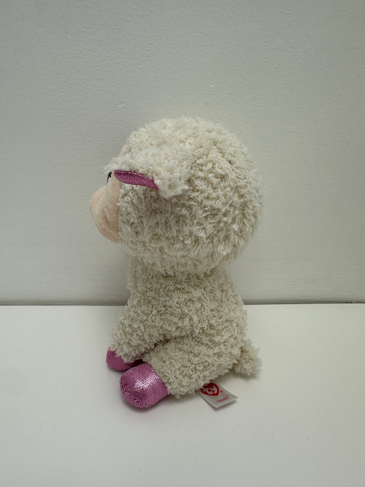 Ty Beanie Boo “Twinkle” the White and Pink Lamb - No Hang Tag (6 inch)